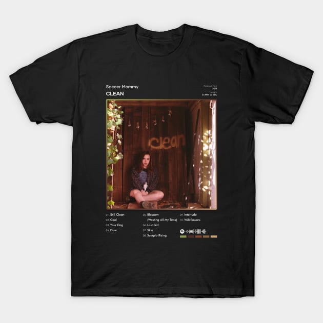 Soccer Mommy - Clean Tracklist Album T-Shirt by 80sRetro